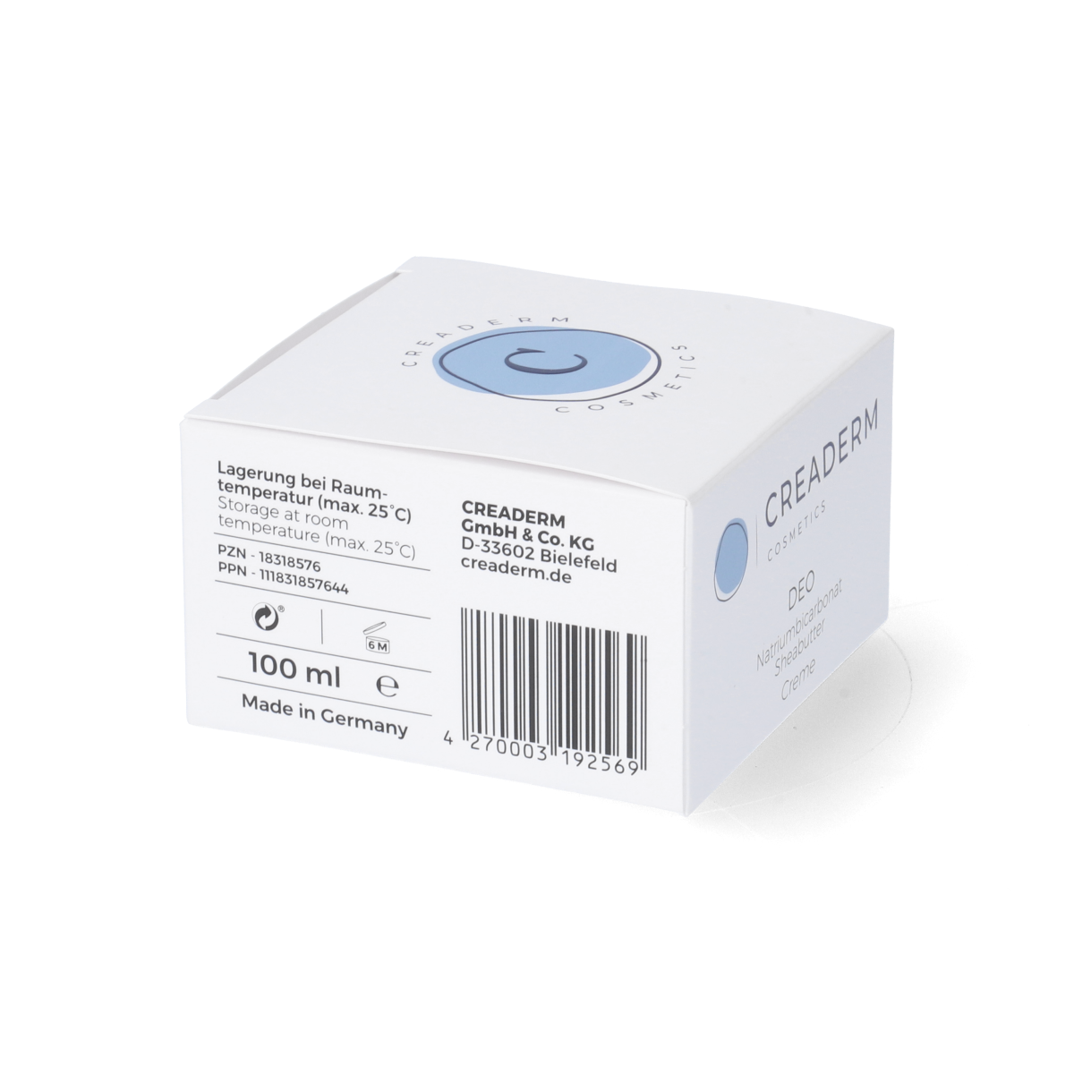 Creaderm Deodorant Cream